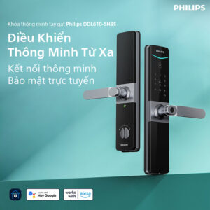 Khóa vân tay thông minh Philips DDL610-5HBS