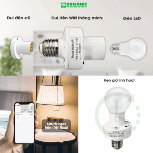 Đui đèn thông minh Wifi Hunonic HNSPWF