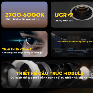 Đèn thông minh Aqara Spotlight V1 cao cấp, Ra98, 2700-6000k