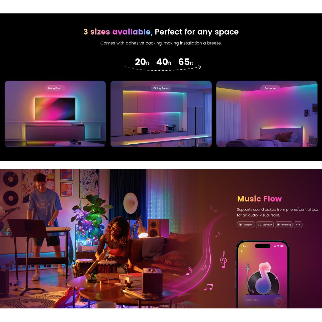 Đèn led dây Yeelight Aurora RGBIC Đèn led dây Yeelight Aurora RGBIC