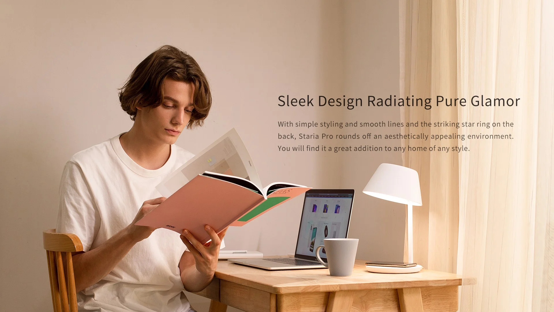 Đèn ngủ kiêm sạc không dây Yeelight Bedside Lamp STARIA PRO