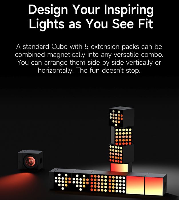 Đèn trang trí thông minh Yeelight Cube Smart Lamp Đèn trang trí thông minh Yeelight Cube Smart Lamp