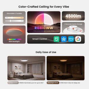 Đèn ốp trần Yeelight Arwen D Series – RGBICWW