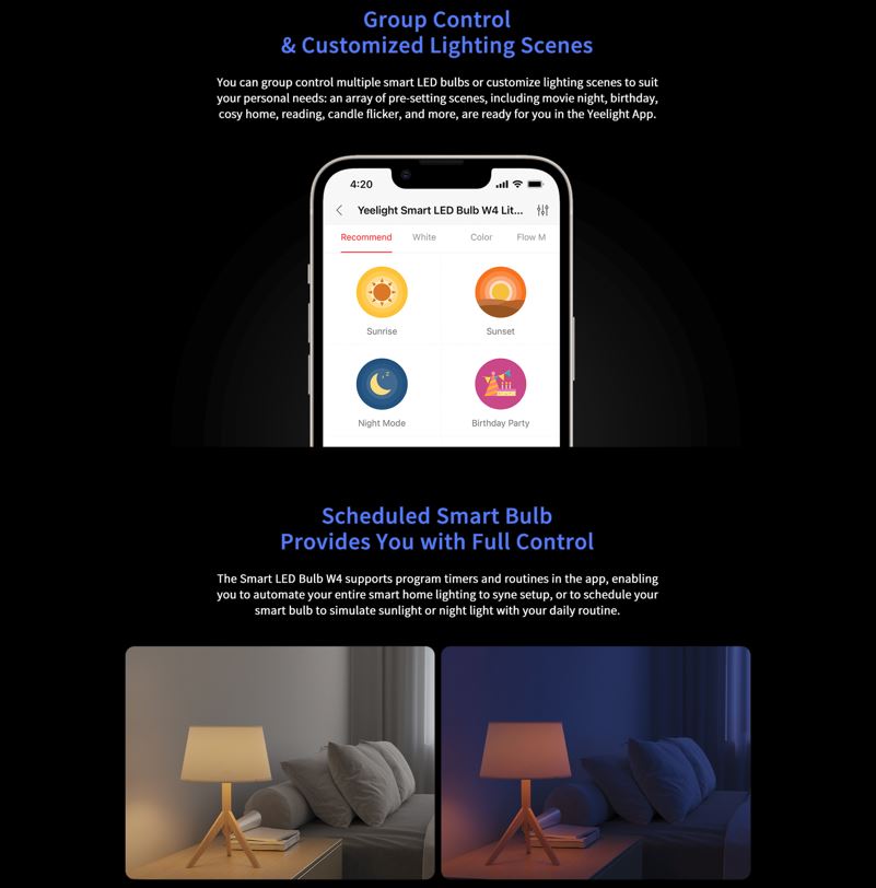 Bóng đèn Yeelight W4 Lite Color E27 Bóng đèn Yeelight W4 Lite Color E27