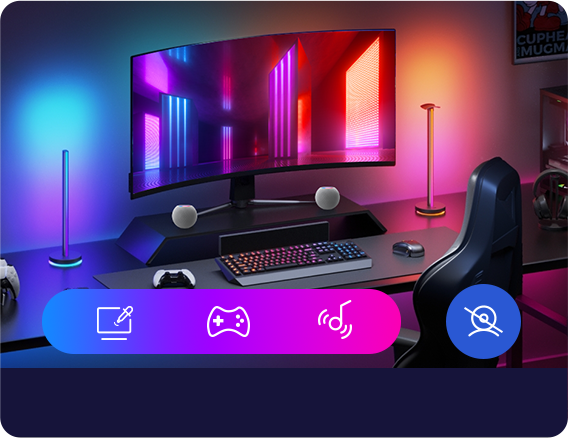 Đèn bàn trang trí thông minh Yeelight Beam RGBIC Light Bar Đèn bàn trang trí thông minh Yeelight Beam RGBIC Light Bar