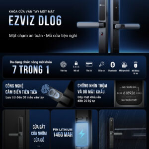 Khóa cửa nhôm thông minh Ezviz CS-DL06