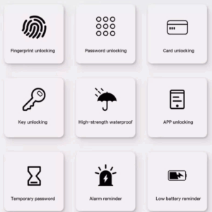 Khoá vân tay cửa nhôm thông minh Matter THS-21 tương thích Apple HomeKit