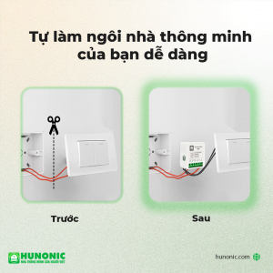 Công tắc thông minh Wifi Hunonic Mini