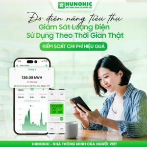 Bộ kiểm soát điện năng Wifi thông minh Hunonic Entec