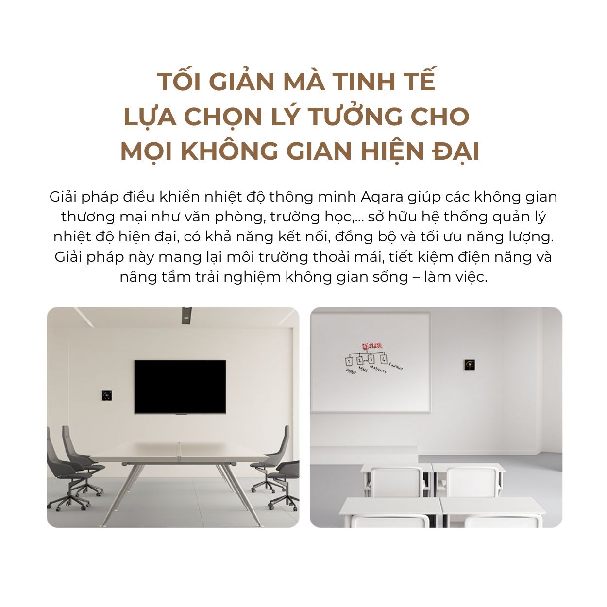 Màn hình điều khiển điều hòa Aqara Thermostat W400 WT-A01D (VRF)