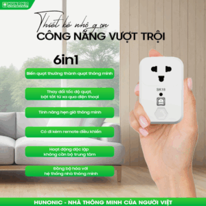 Ổ cắm quạt thông minh wifi Hunonic SK18