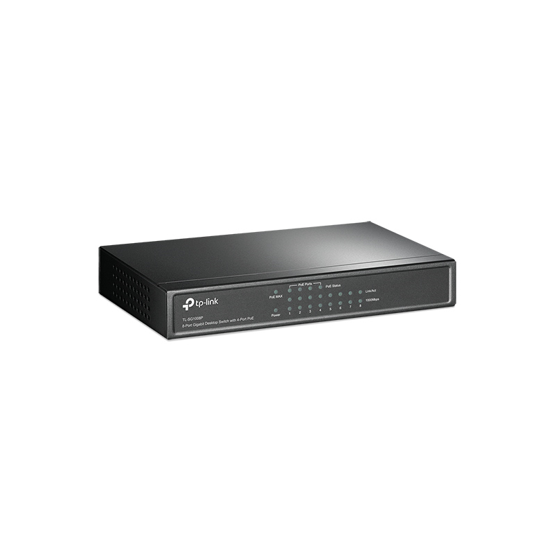Switch Desktop 8 cổng Gigabit với 4 cổng PoE TL-SG1008P Switch Desktop 8 cổng Gigabit với 4 cổng PoE TL-SG1008P