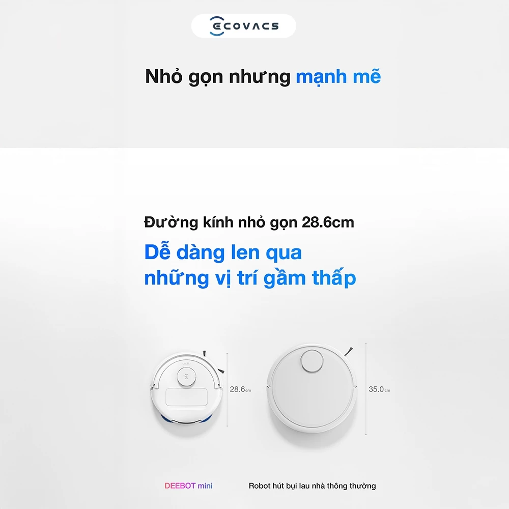 Robot hút bụi lau nhà Ecovacs Deebot Mini Robot hút bụi lau nhà Ecovacs Deebot Mini