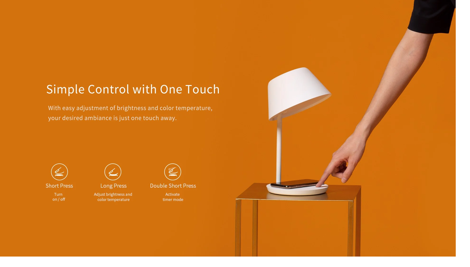 Đèn ngủ kiêm sạc không dây Yeelight Bedside Lamp STARIA PRO