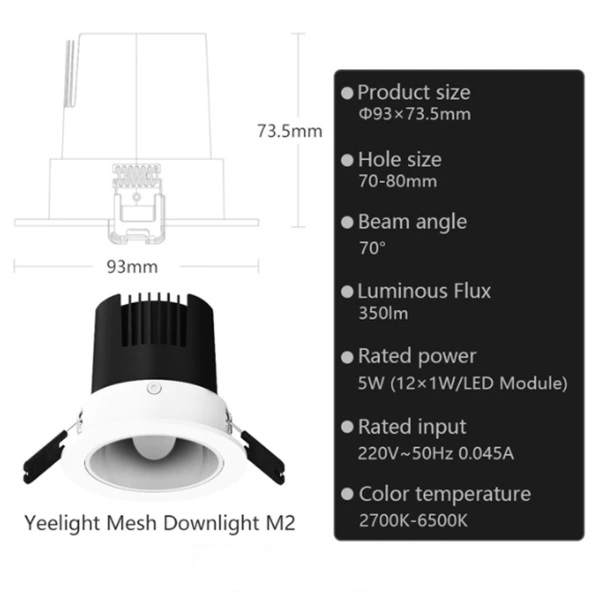 Đèn thông minh Yeelight LED Downlight/Spotlight M2