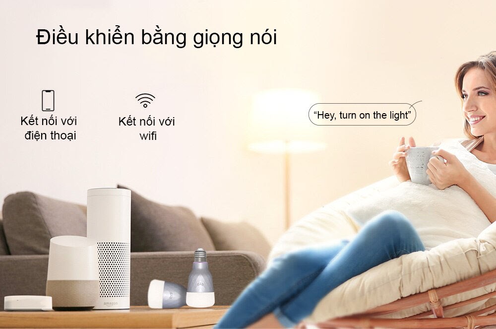 Bóng đèn Yeelight 1SE 16 triệu màu, tiết kiệm điện năng Bóng đèn Yeelight 1SE 16 triệu màu, tiết kiệm điện năng