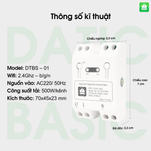 Công tắc thông minh điều khiển từ xa Hunonic Datic Basic
