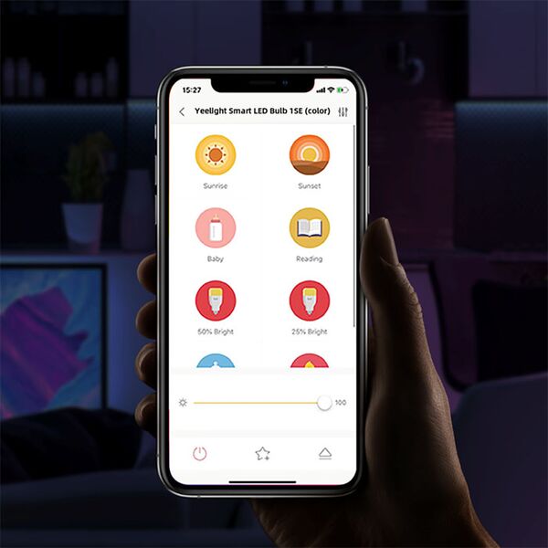 Bóng đèn Yeelight 1SE 16 triệu màu, tiết kiệm điện năng Bóng đèn Yeelight 1SE 16 triệu màu, tiết kiệm điện năng