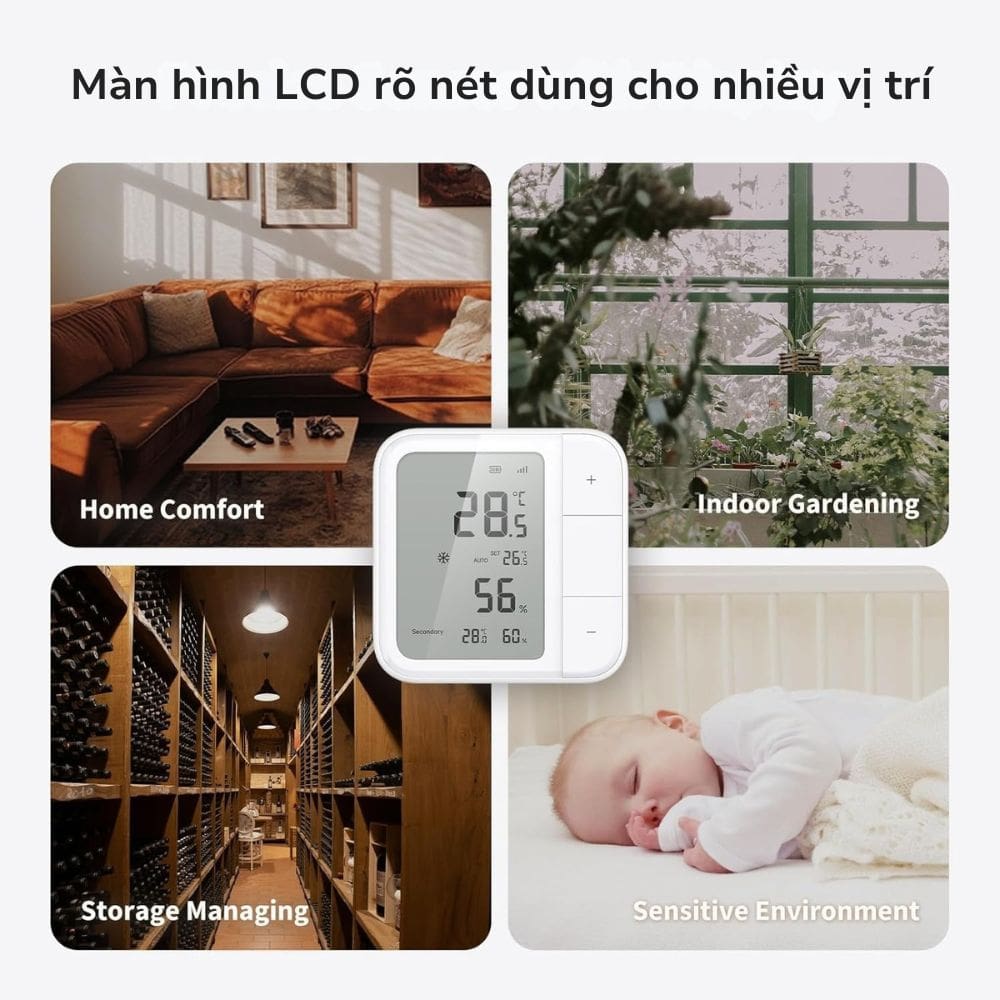 Cảm biến môi trường Aqara W100 TH-S04D Cảm biến môi trường Aqara W100 TH-S04D