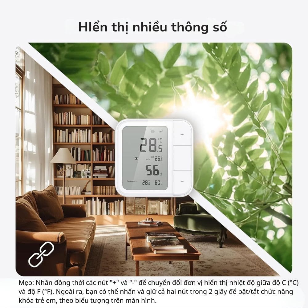 Cảm biến môi trường Aqara W100 TH-S04D Cảm biến môi trường Aqara W100 TH-S04D