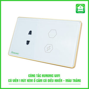 Công Tắc Cảm Ứng Wifi Hunonic Viền Vàng