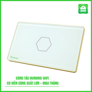 Công Tắc Cảm Ứng Wifi Hunonic Viền Vàng