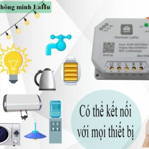 Công Tắc Thông Minh Hunonic Lahu 1 Kênh – Công Suất Lớn 4000W