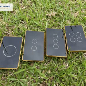 Công tắc thông minh cao cấp viền vàng, Tuya Platform, Zigbee 3.0