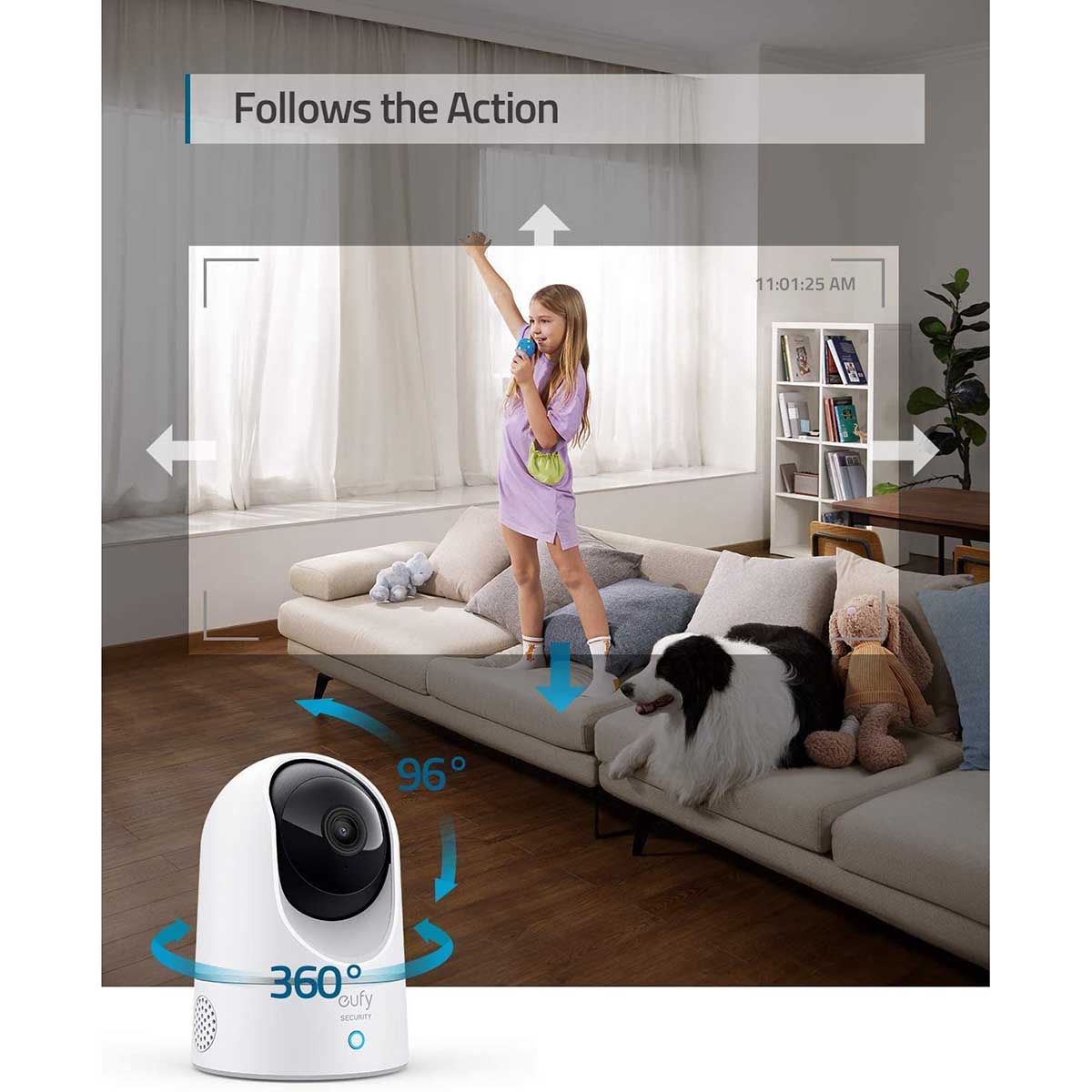 Camera xoay 360 độ Anker Eufy Indoor Cam 2K Pan Tilt T8410121 Camera xoay 360 độ Anker Eufy Indoor Cam 2K Pan Tilt T8410121