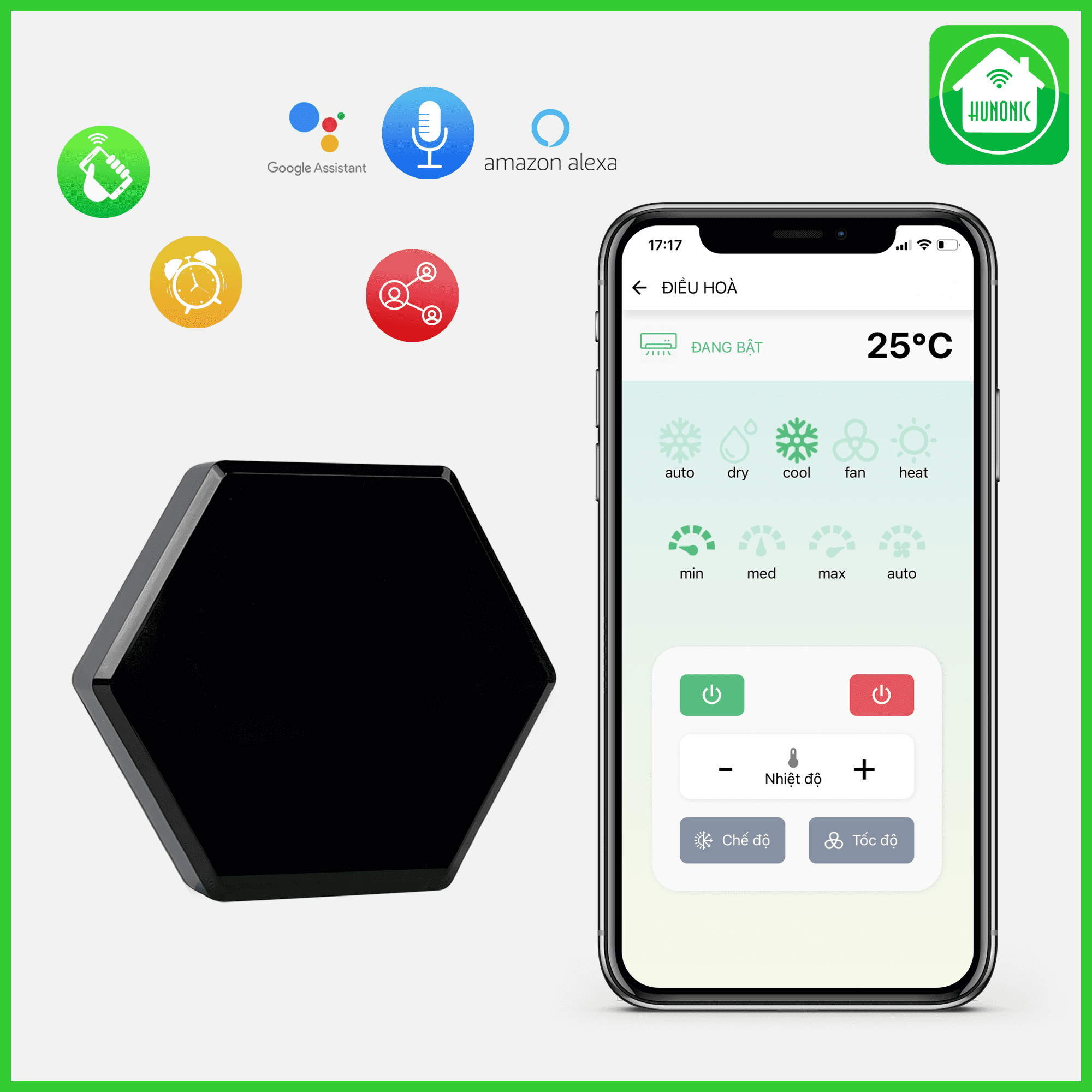 Bộ Điều Khiển Hồng Ngoại Wifi Hunonic IR Pro Bộ Điều Khiển Hồng Ngoại Wifi Hunonic IR Pro