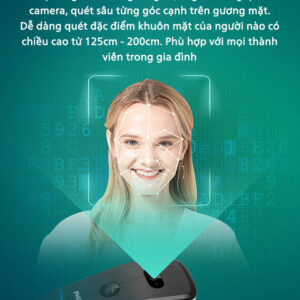 Khóa cửa thông minh Philips DDL709-7HWS mở bằng Face ID