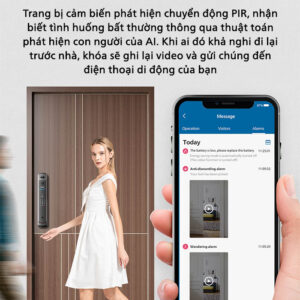 Khóa cửa thông minh Philips DDL709-7HWS mở bằng Face ID