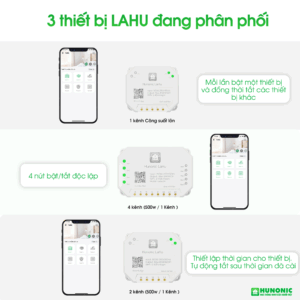 Công Tắc Thông Minh Hunonic Lahu 1 Kênh – Công Suất Lớn 4000W