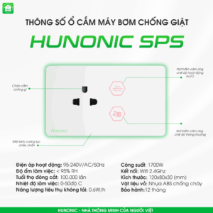 Ổ cắm máy bơm chống giật an toàn Hunonic SPS