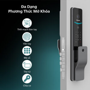 Khóa thông minh Philips DDL720-MVP mở bằng tĩnh mạch lòng bàn tay