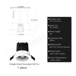 Đèn thông minh Yeelight LED Downlight/Spotlight M2
