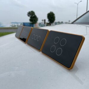 Công tắc thông minh cao cấp viền vàng, Tuya Platform, Zigbee 3.0