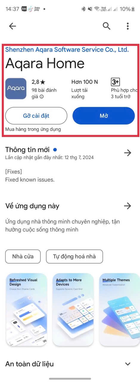 Hướng dẫn cài đặt Chuông cửa Aqara G4