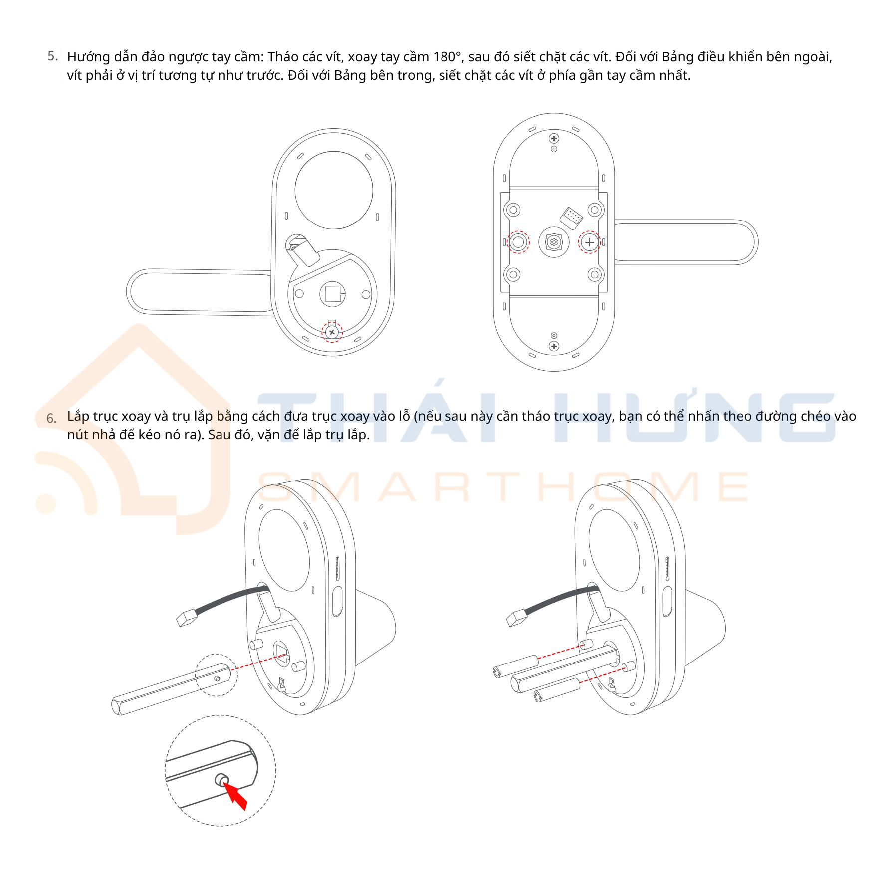 Hướng dẫn lắp đặt khoá thông minh Aqara U300