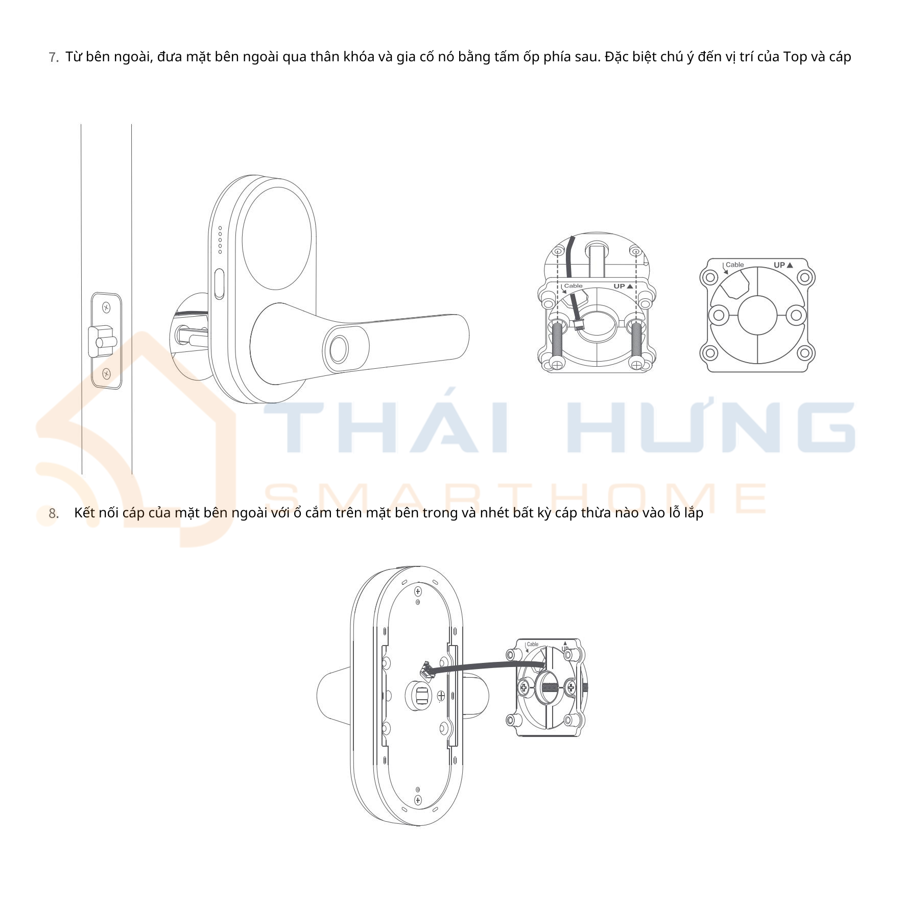 Hướng dẫn lắp đặt khoá thông minh Aqara U300