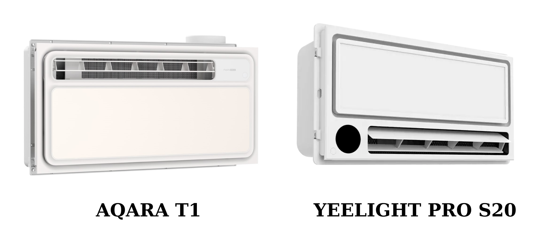 So sánh Đèn sưởi nhà tắm Aqara T1 và Yeelight Pro S20