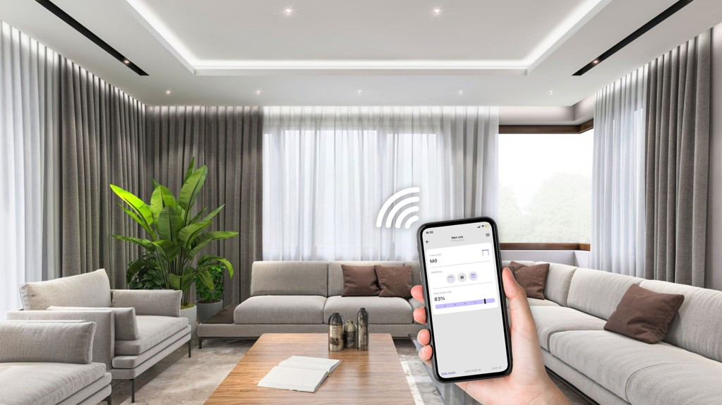 Rèm tự động mang lại lợi ích sử dụng tiện nghi