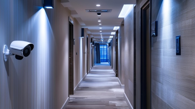 Camera IP hành lang khách sạn tích hợp hệ thống RCU